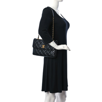 Chanel Lambskin Quilted Medium Trendy CC Flap Black 2 of 10
