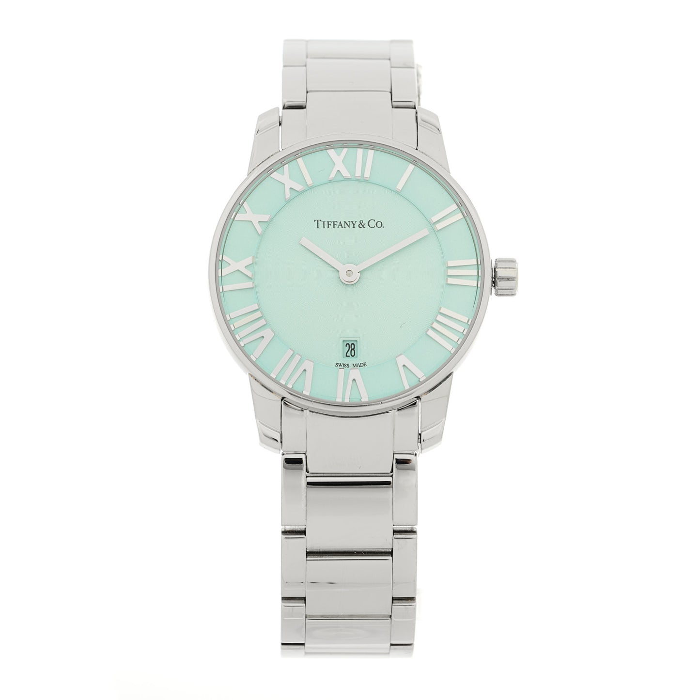 Stainless Steel 29mm Atlas 2-Hand Quartz Watch Tiffany Blue