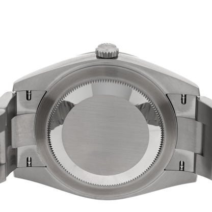 Rolex Stainless Steel 41mm Oyster Perpetual Wimbledon Datejust Watch Slate 126300 4 of 5
