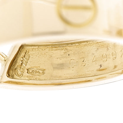Cartier 18K Yellow Gold 5.5mm LOVE Hoop Earrings 4 of 5