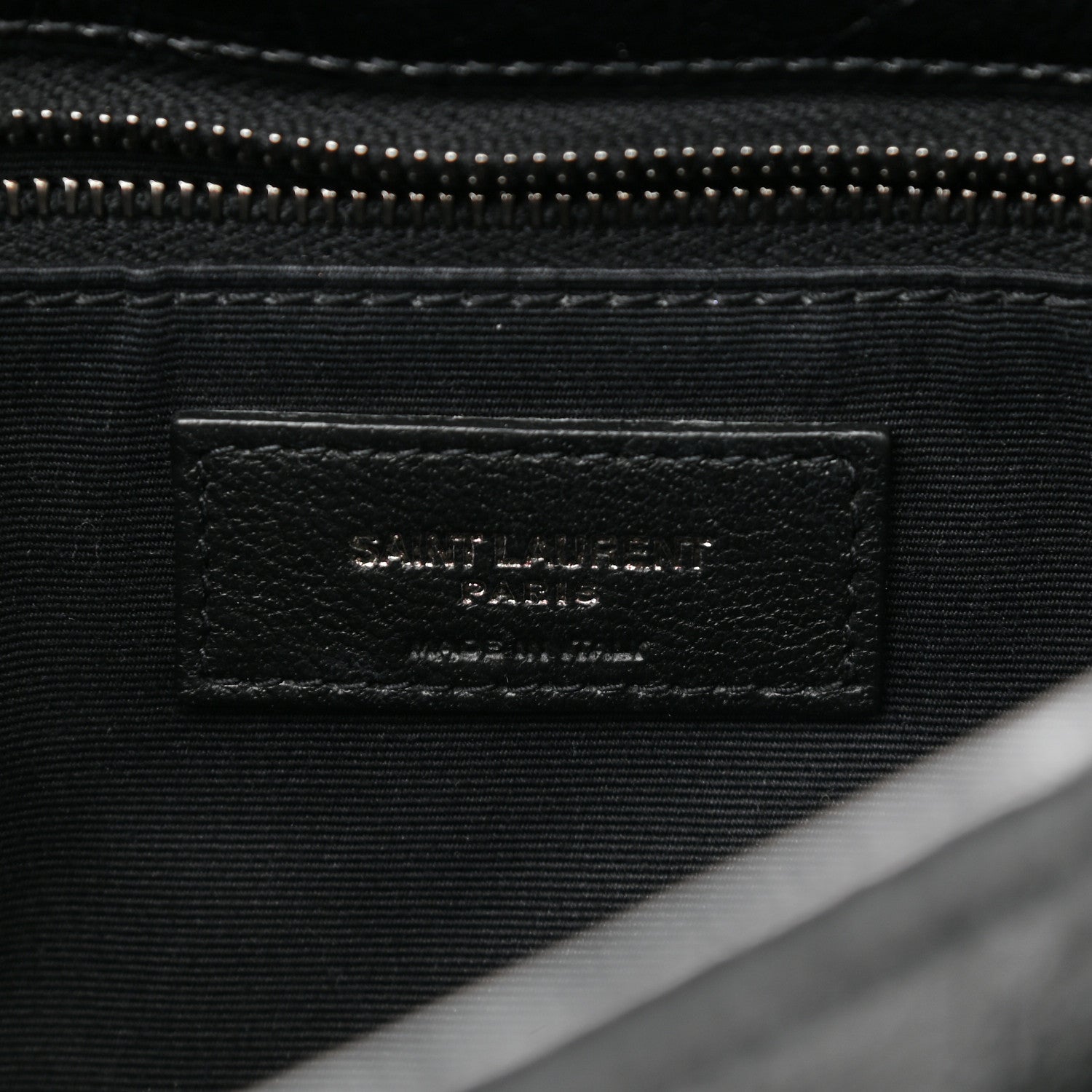 Saint Laurent Crinkled Calfskin Matelasse Monogram Medium Niki Chain Satchel Black 6 of 11