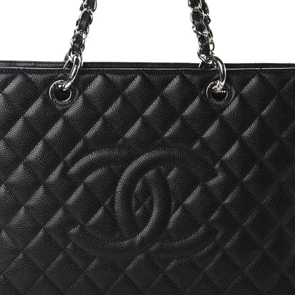 Chanel Caviar Quilted Grand Shopping Tote GST Black 10 of 10