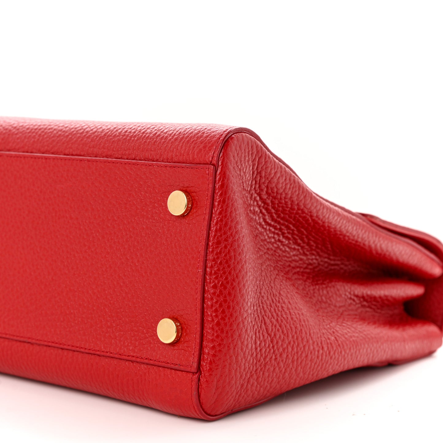 Calfskin Medium Moujik Top Handle Bag Vermillon