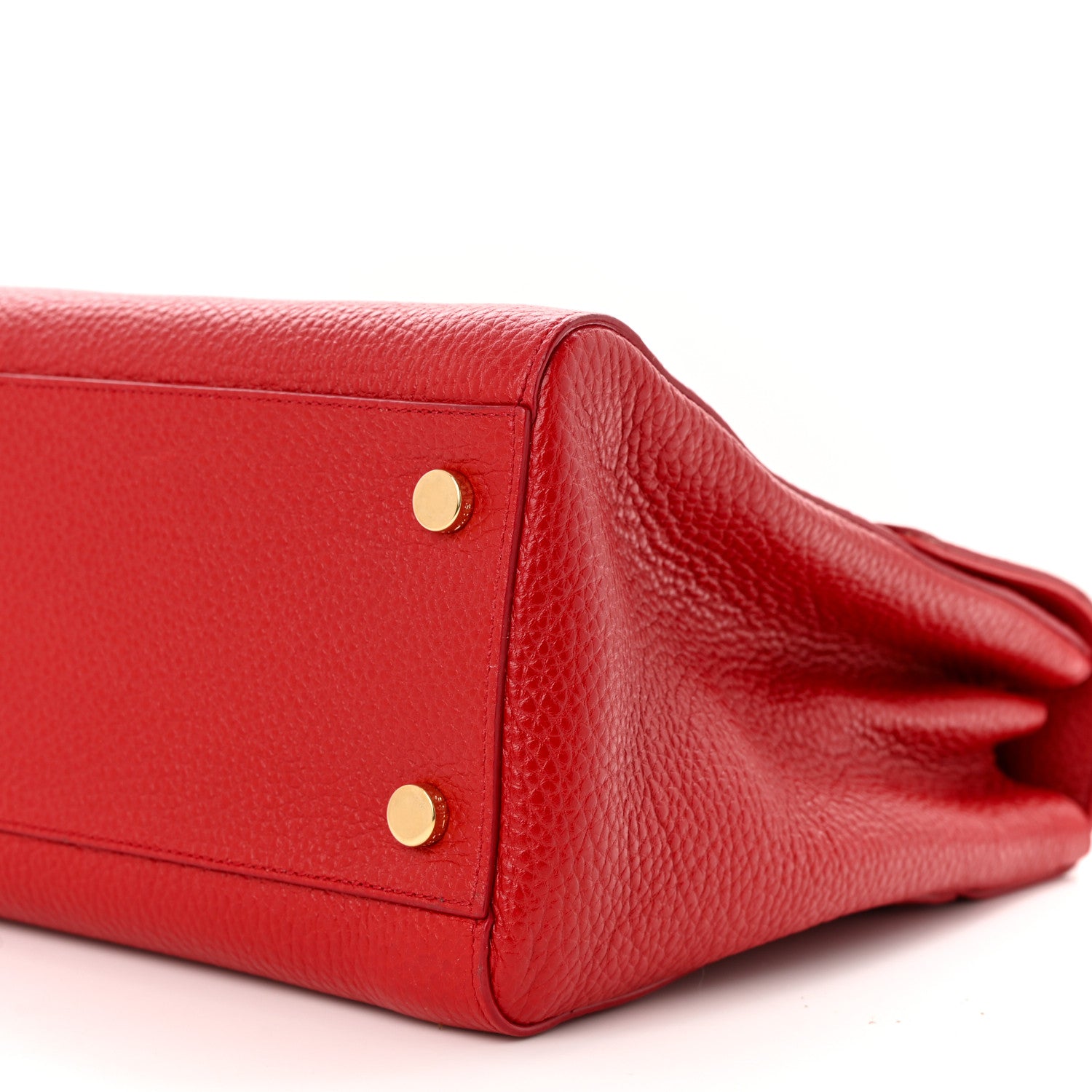 Saint Laurent Calfskin Medium Moujik Top Handle Bag Vermillon 10 of 10