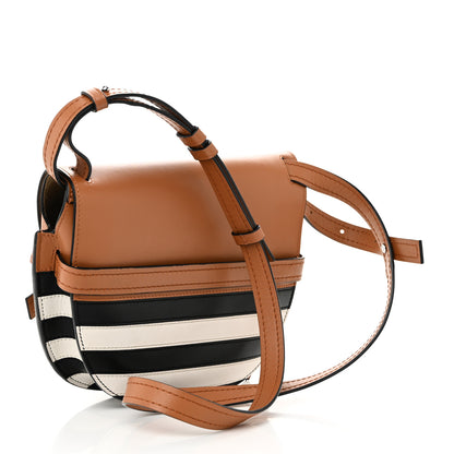 Loewe Calfskin Marine Stripe Small Gate Crossbody Bag Tan 3 of 9
