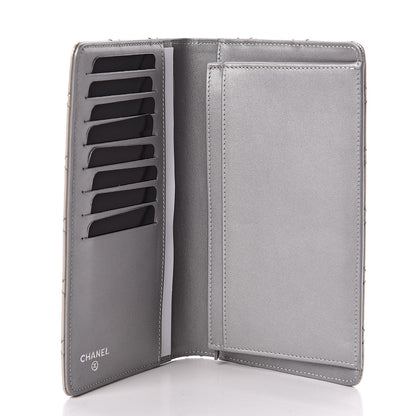 Chanel Metallic Aged Calfskin Stitched Reissue Yen Wallet Silver 5 of 8