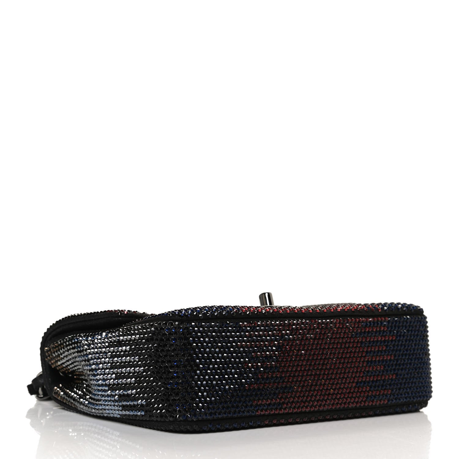Chanel Suede Calfskin Crystal Small Single Flap Multicolor 3 of 11