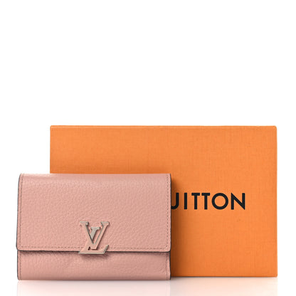 Louis Vuitton Taurillon Capucines Compact Wallet Magnolia 9 of 9