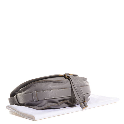 Chloe Calfskin Medium Marcie Round Crossbody Bag Cashmere Grey 4 of 10