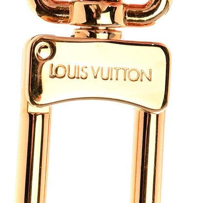 Louis Vuitton Metal Pochette Extender Key Ring Chain Gold 4 of 5