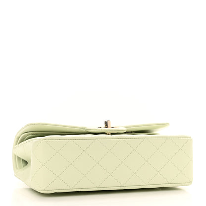 Chanel Caviar Quilted Small Double Flap Light Green 4 of 11