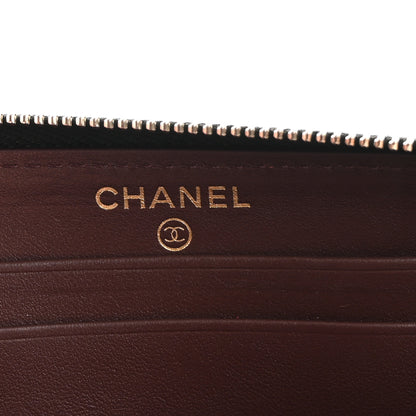 Chanel Caviar Quilted Medium Zip Around Wallet Black 6 of 12