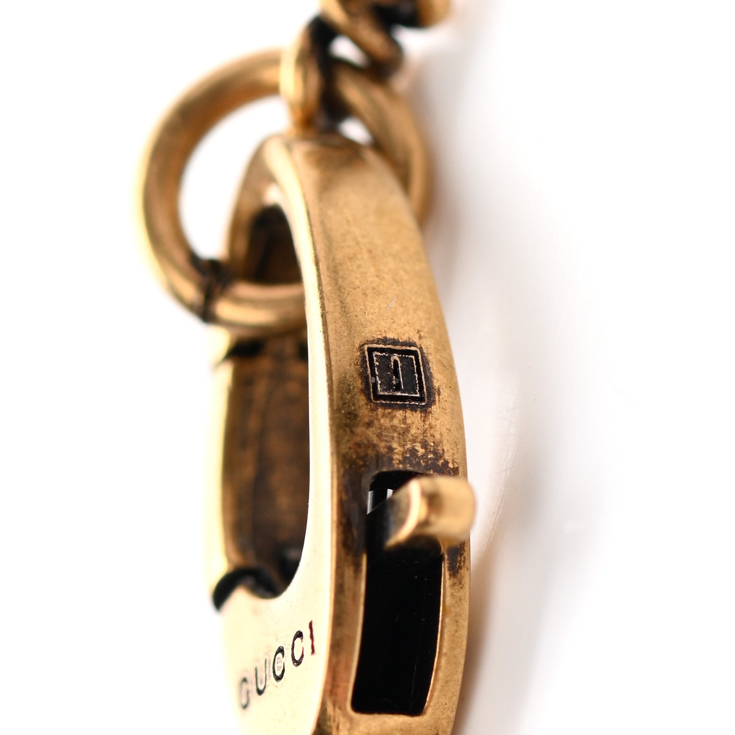 Gucci Metal Lion Head Necklace Gold 6 of 7
