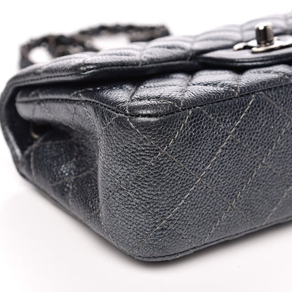 Chanel Pearly Caviar Quilted Mini Rectangular Flap Grey 8 of 13
