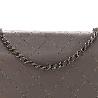 Chanel Lambskin Quilted Single Flap Grey 8 of 11