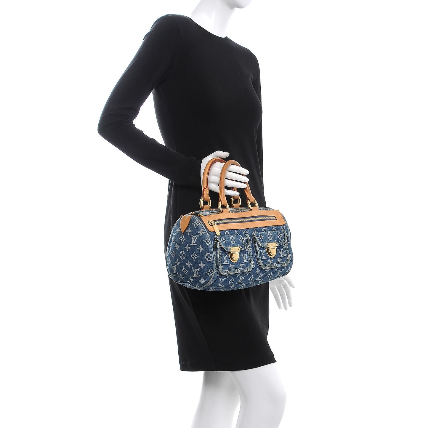 Monogram Denim Neo Speedy Blue