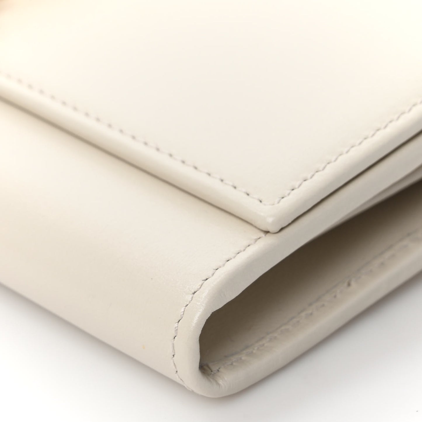 Calfskin Jackie 1961 Chain Wallet Mystic White