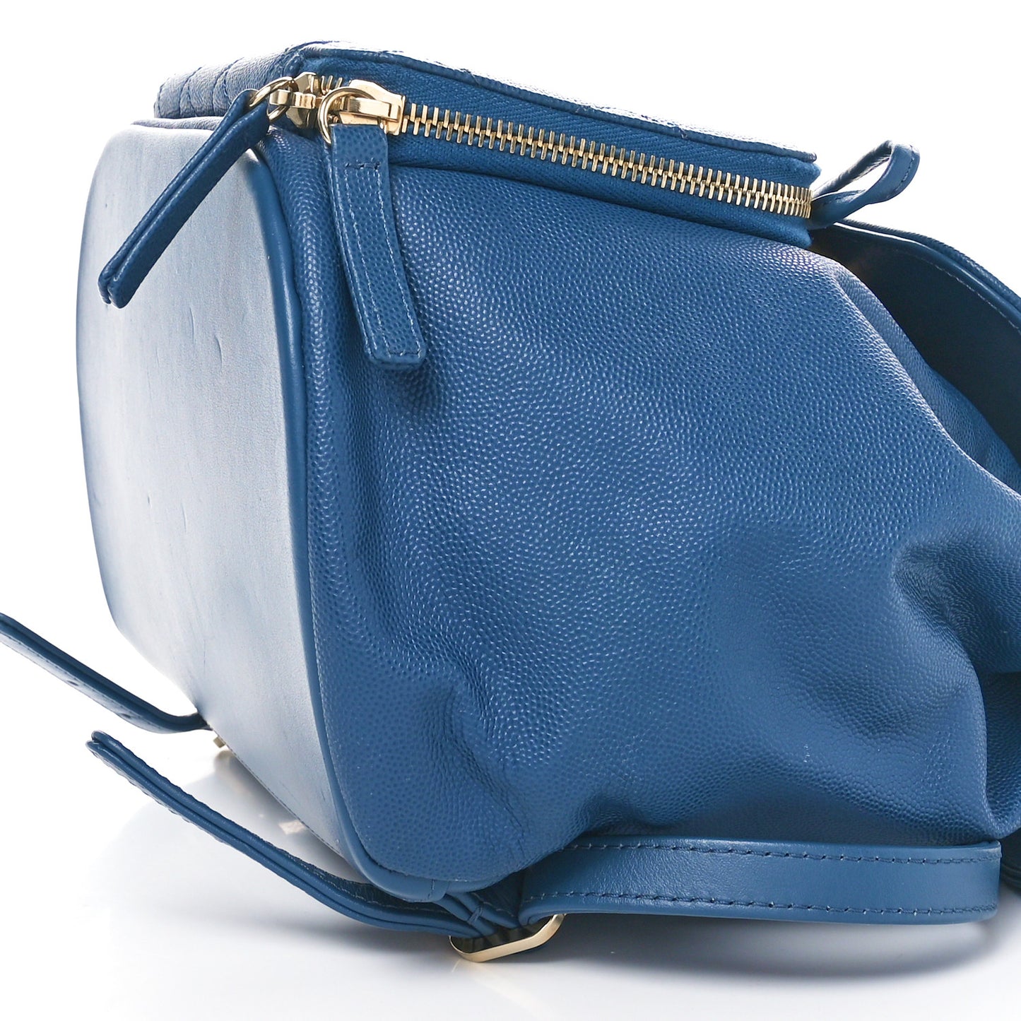 Caviar Quilted Business Affinity Backpack Blue