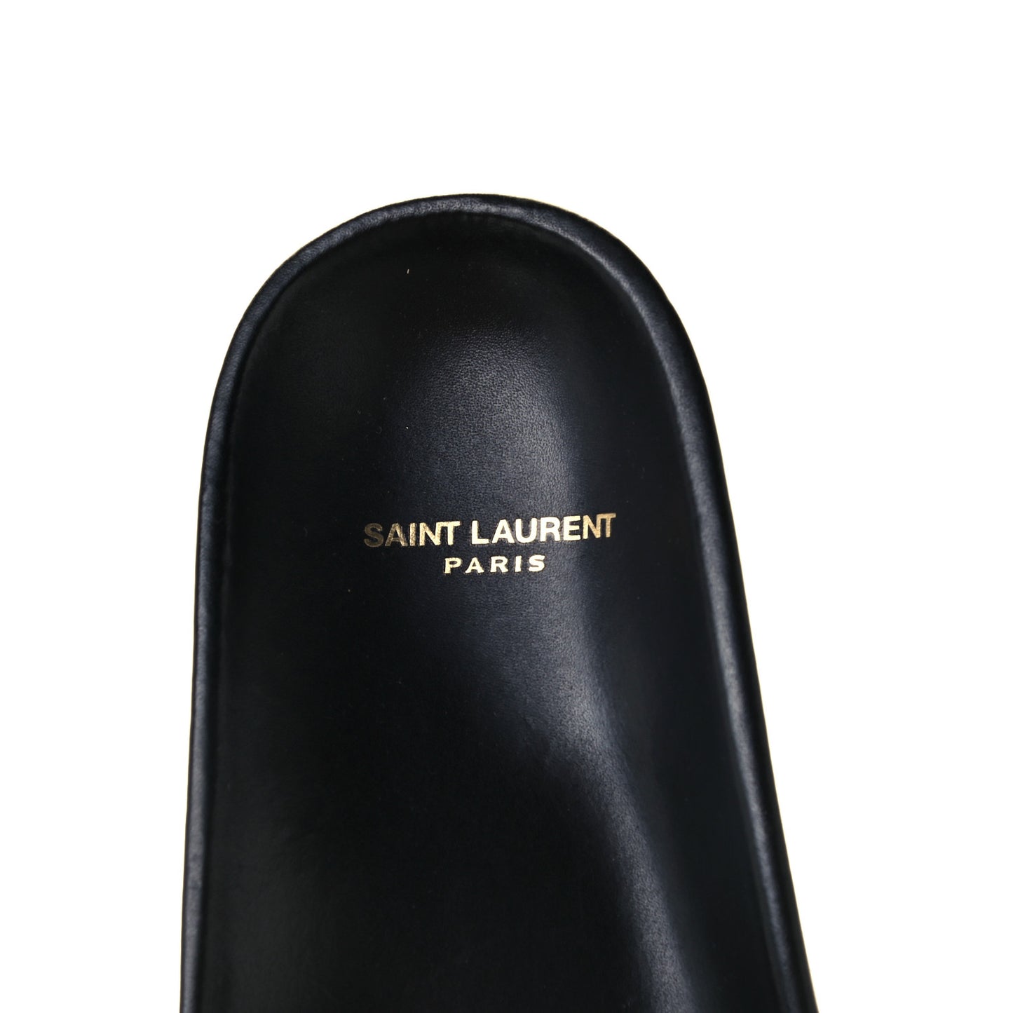 Calfskin Monogram Jimmy Joan Slide Sandals 38 Black