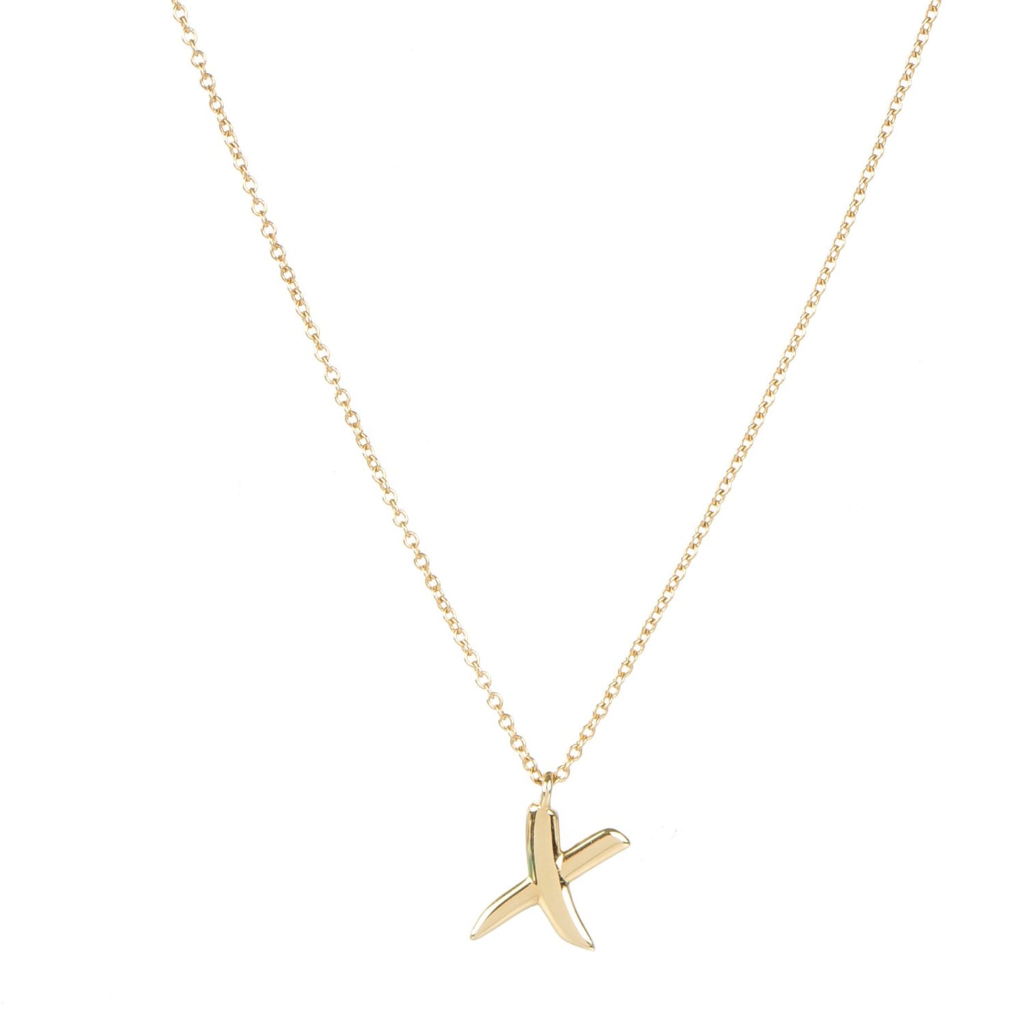 18K Yellow Gold Paloma Picasso X Pendant Necklace