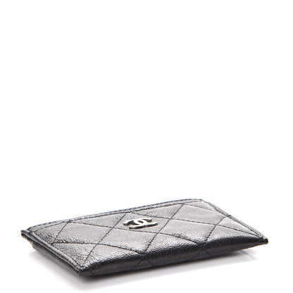 Chanel Glazed Calfskin Quilted Card Holder Black 4 of 8