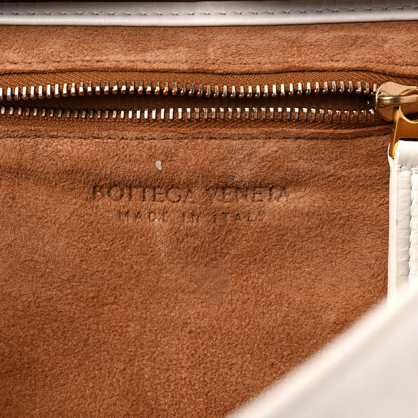 Paper Calfskin Maxi Intrecciato Mini Arco Slouch Plaster