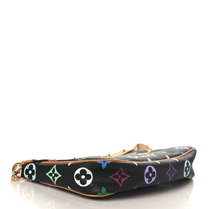 Louis Vuitton Monogram Multicolor Pochette Accessories Black 4 of 8