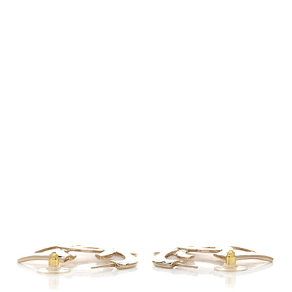 Chanel Metal CC Heart Coco In Love Hoop Earrings Gold 3 of 4