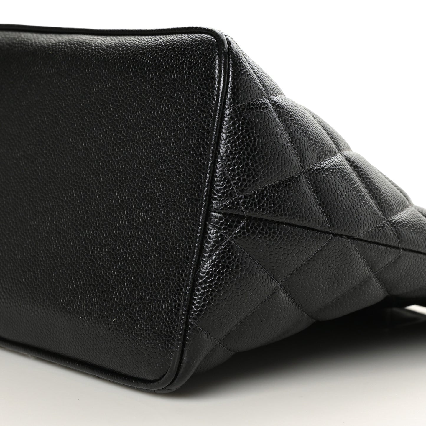 Caviar Quilted Medallion Tote Black