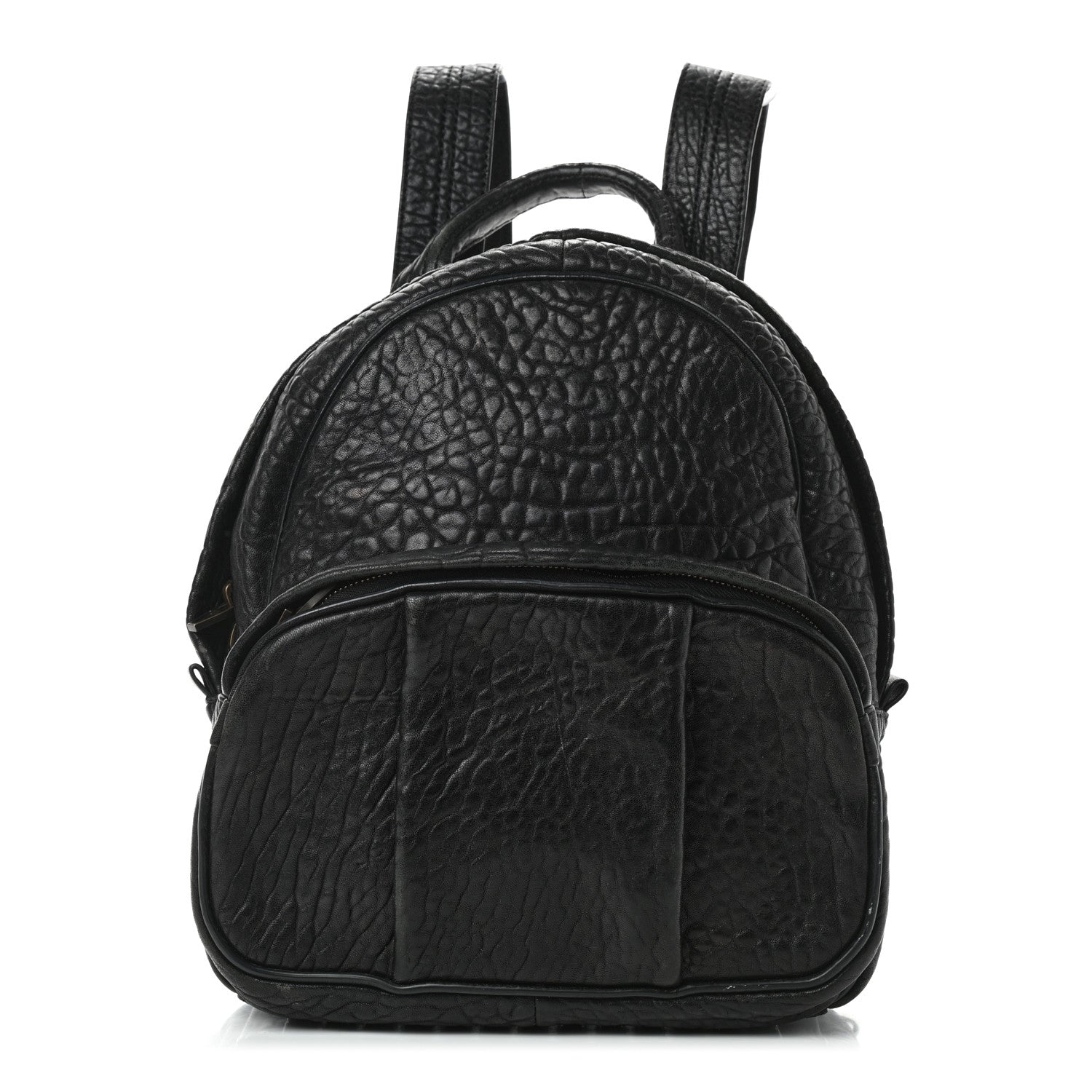 Alexander Wang Pebbled Lambskin Dumbo Backpack Black Rose Gold Hardware 1 of 9