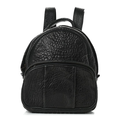 Alexander Wang Pebbled Lambskin Dumbo Backpack Black Rose Gold Hardware 1 of 9