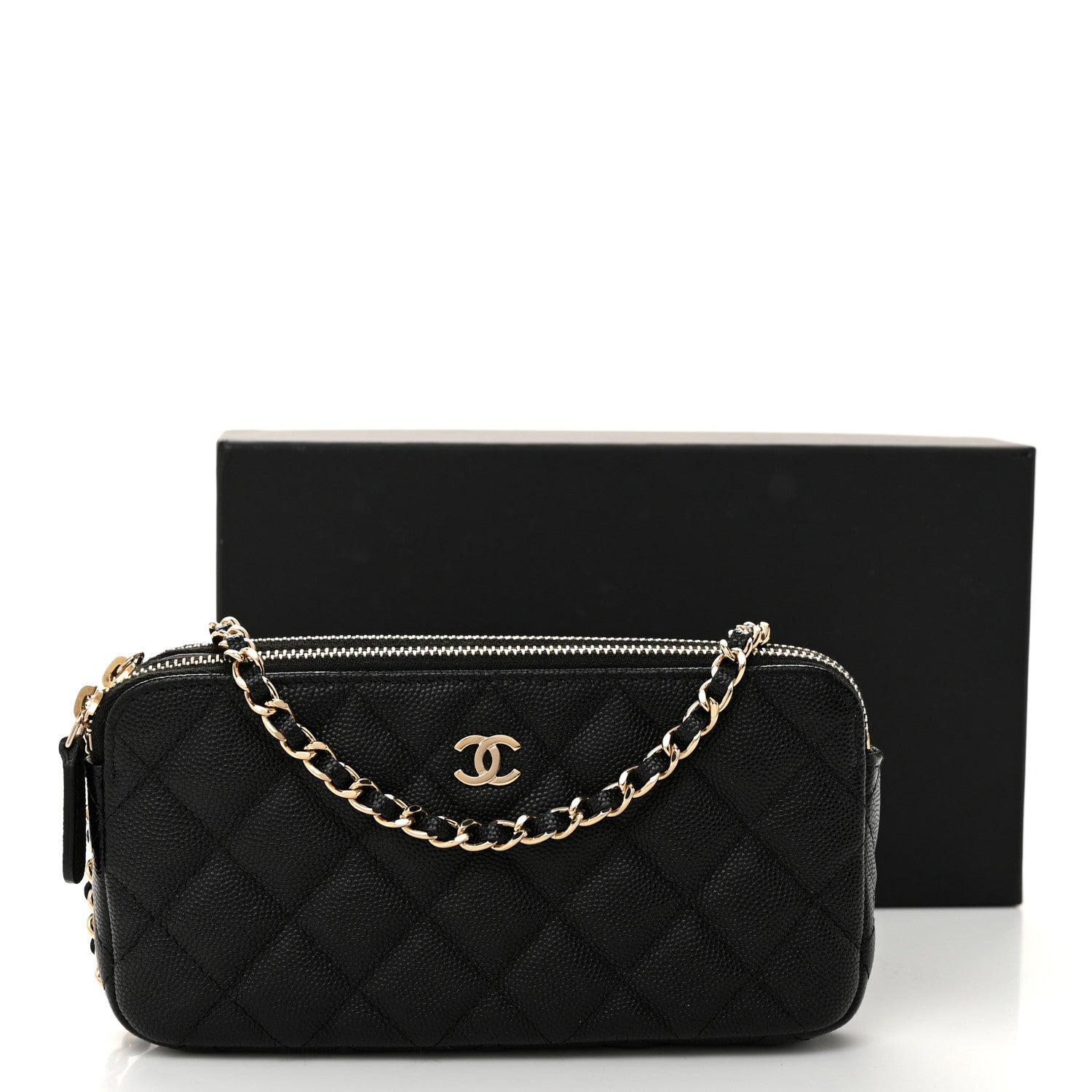 Chanel Caviar Quilted Small Clutch With Chain Black 13 of 13