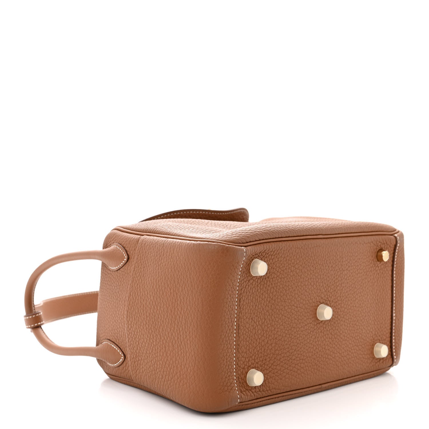 Hermes Taurillon Clemence Lindy 26 Gold 4 of 11