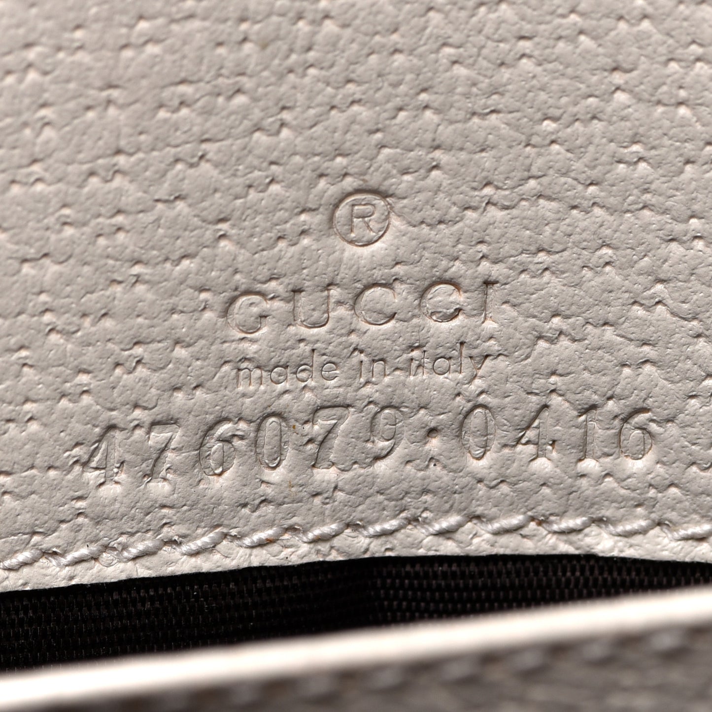 GG Supreme Monogram Web Queen Margaret Chain Wallet White