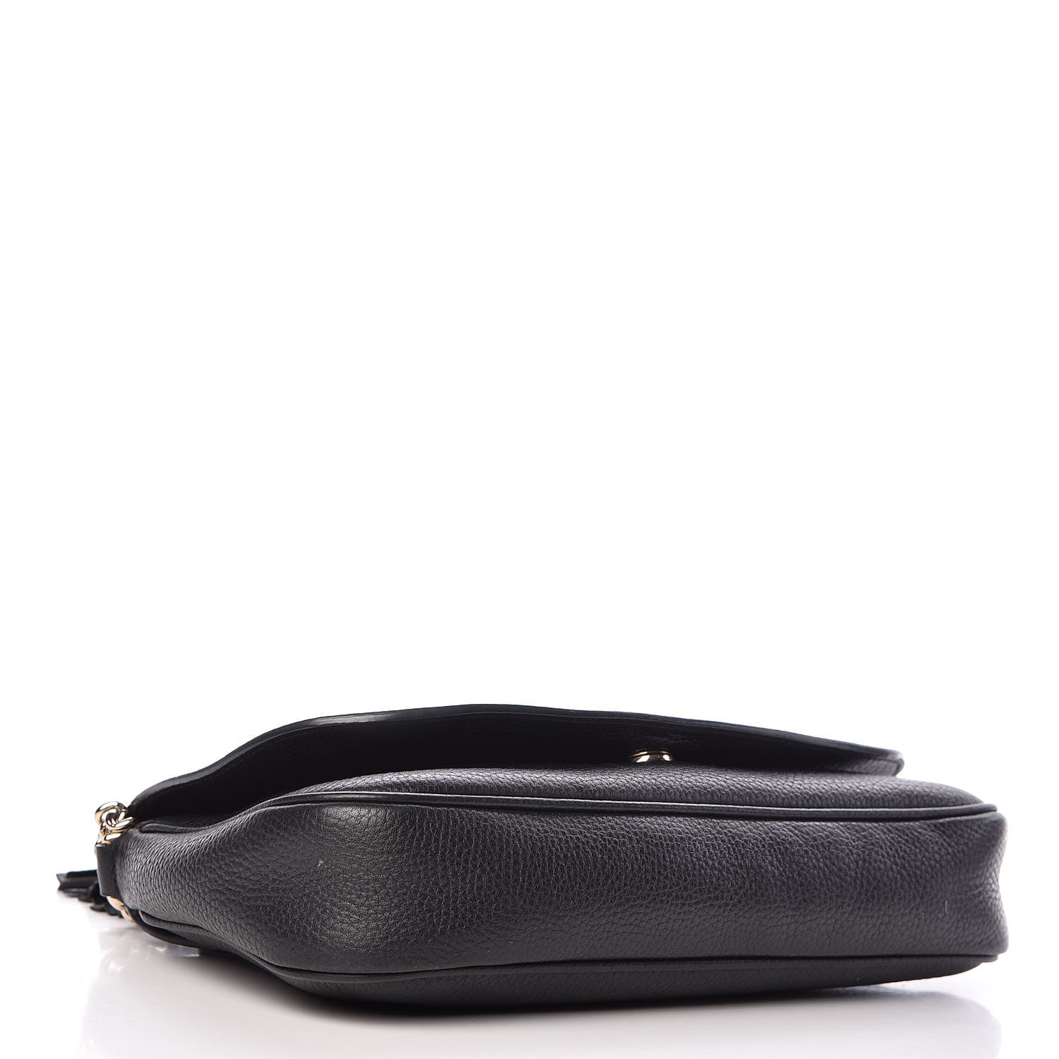 Gucci Pebbled Calfskin Medium Soho Flap Crossbody Black 4 of 10