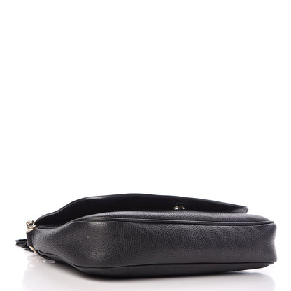 Gucci Pebbled Calfskin Medium Soho Flap Crossbody Black 4 of 10