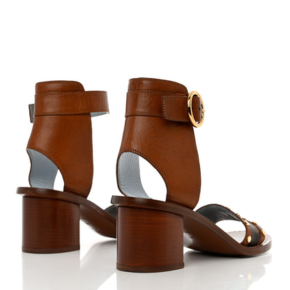 Louis Vuitton Calfskin Monogram Passenger Sandals 40 Cognac 4 of 14