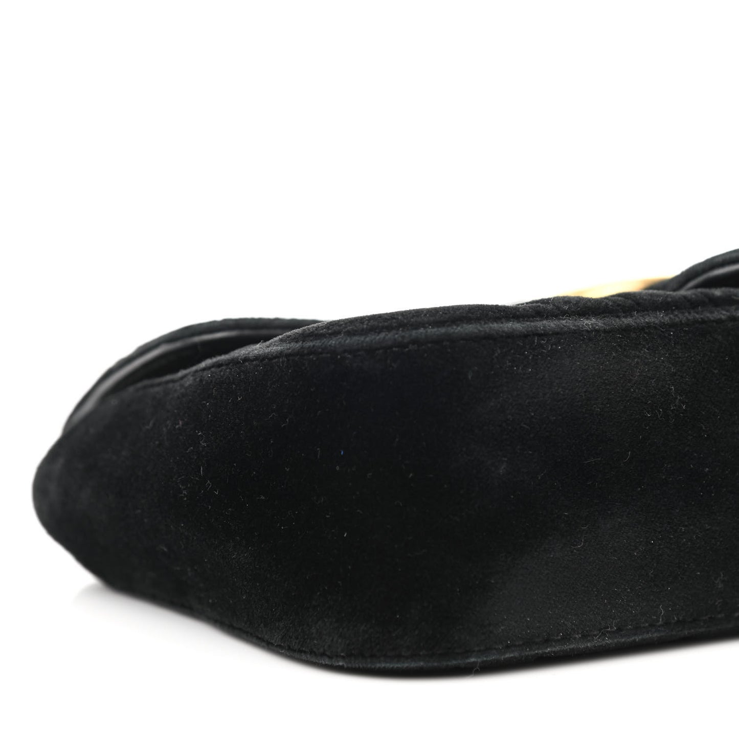 Velvet Matelasse Mini GG Marmont Shoulder Bag Black
