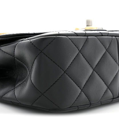 Chanel Lambskin Quilted Small Coco Clips Single Flap Black 9 of 10