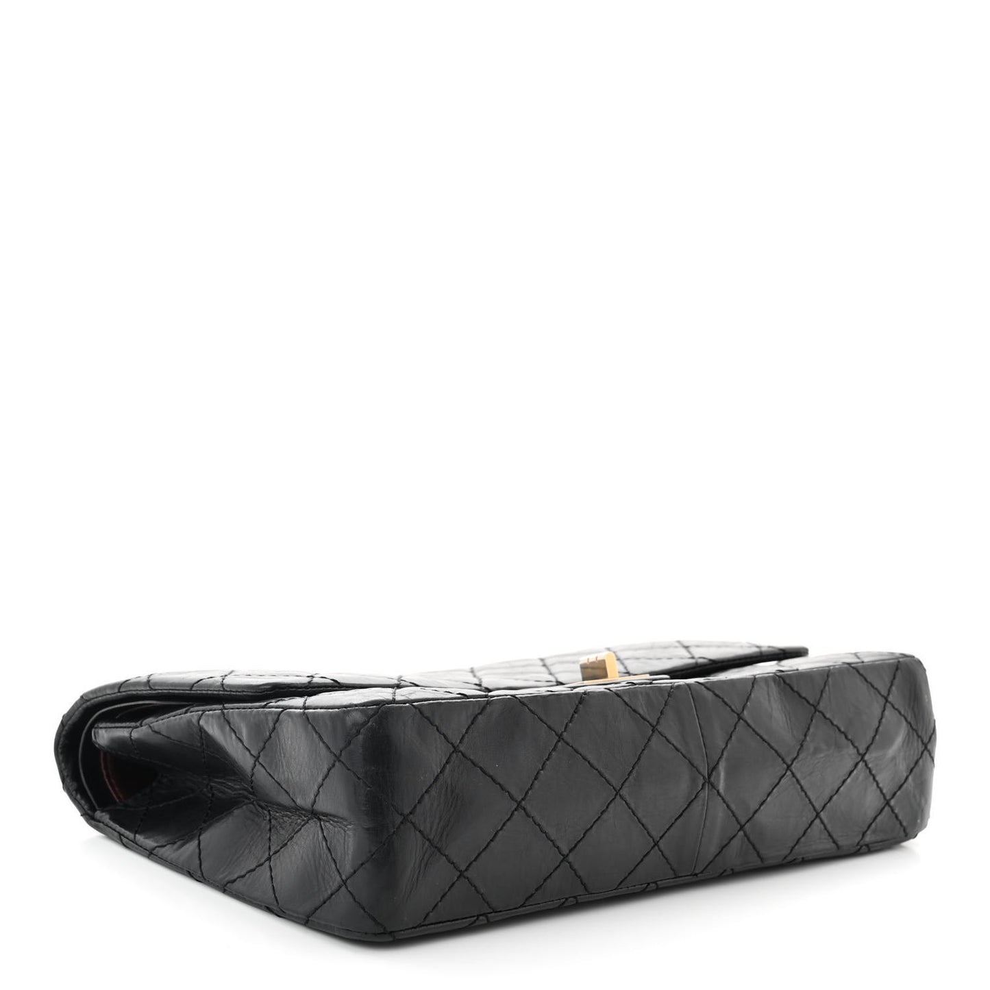 Aged Calfskin Quilted 50th Anniversary 2.55 Reissue 226 Flap Black