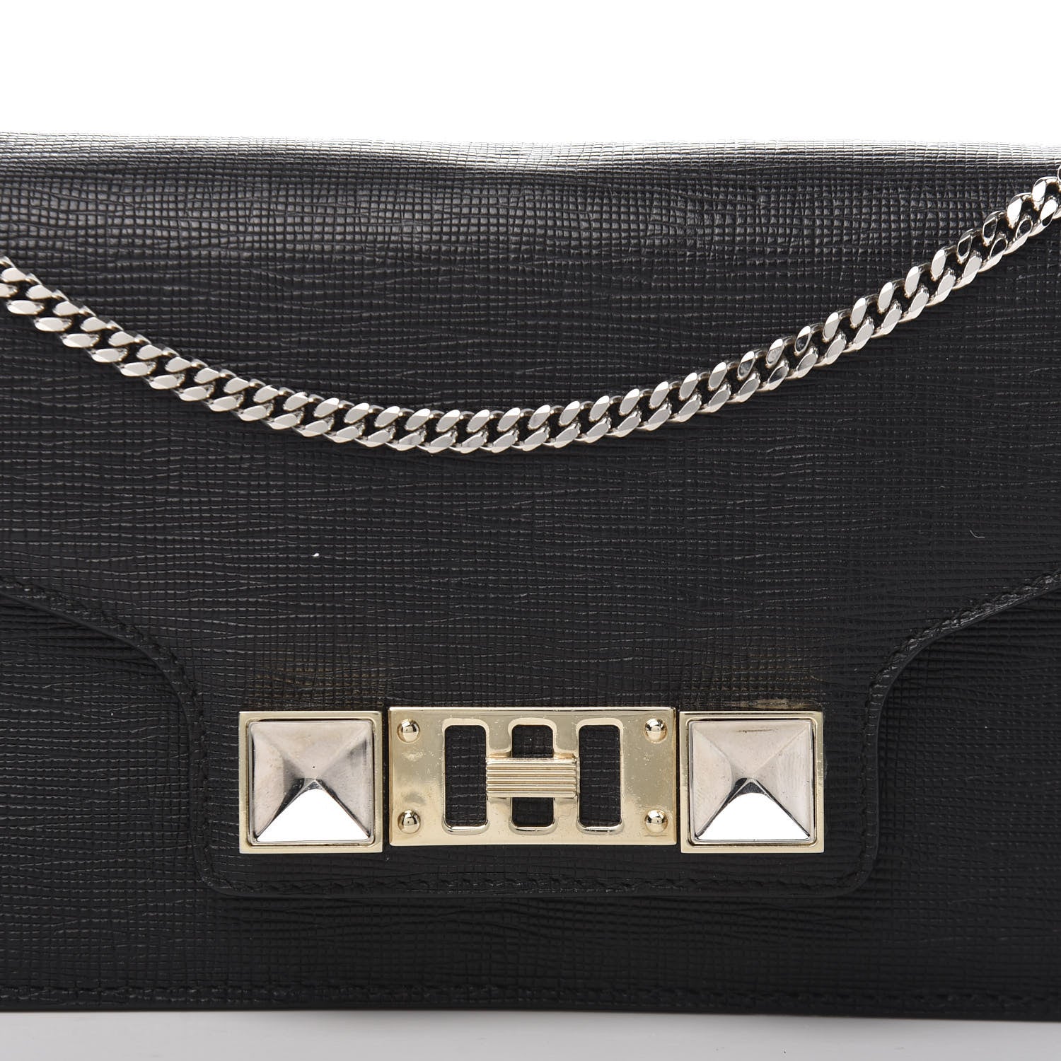 Proenza Schouler New Linosa PS11 Chain Wallet Black 10 of 11