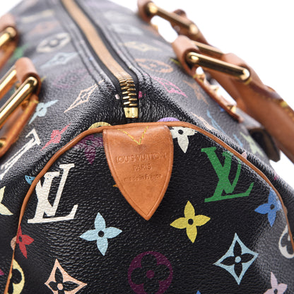 Louis Vuitton Monogram Multicolor Speedy 30 Black 6 of 13