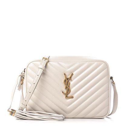 Saint Laurent Calfskin Matelasse Monogram Lou Camera Bag Crema Soft 1 of 10
