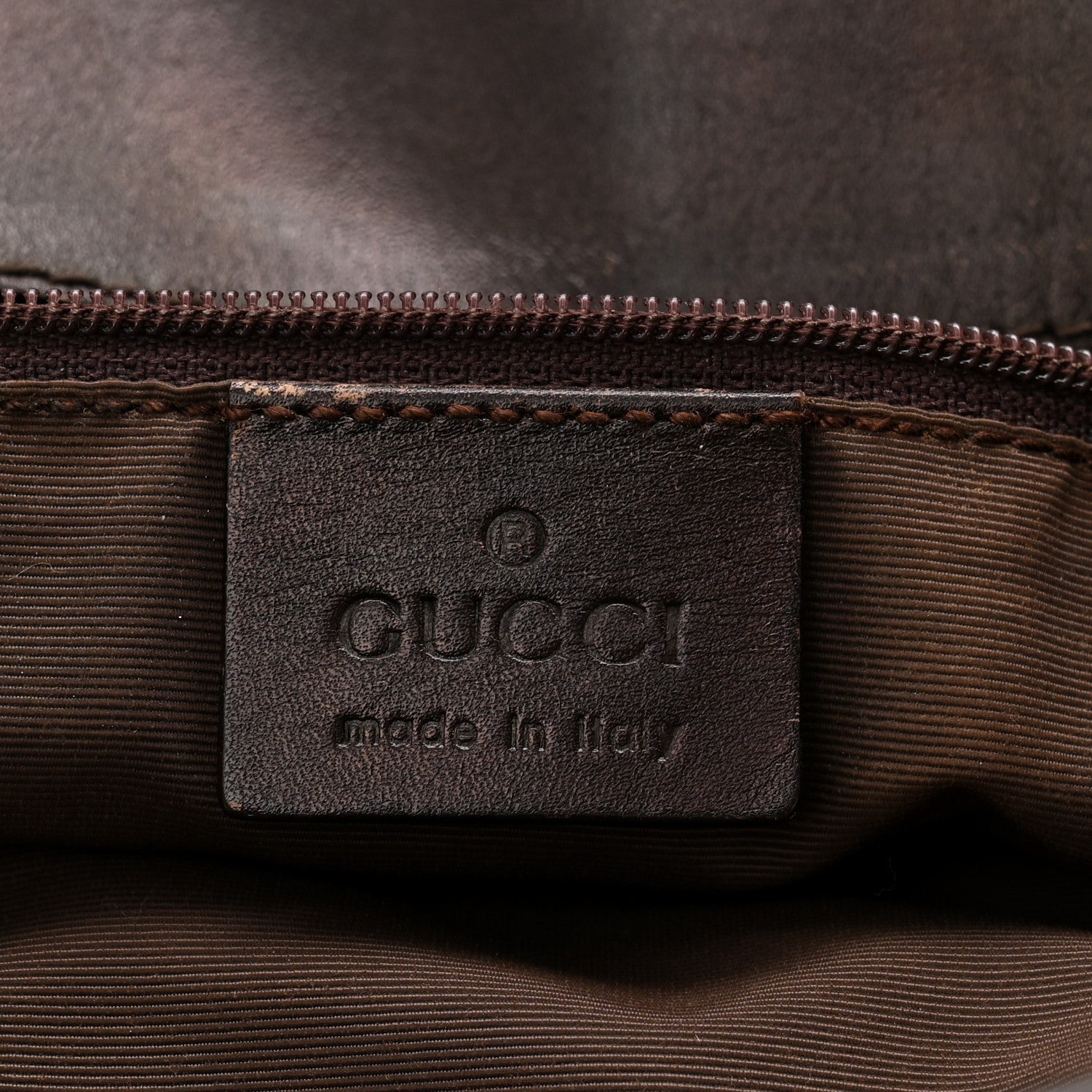 Gucci Monogram Small Bucket Tote Dark Brown 6 of 13