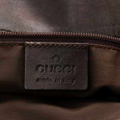 Gucci Monogram Small Bucket Tote Dark Brown 6 of 13
