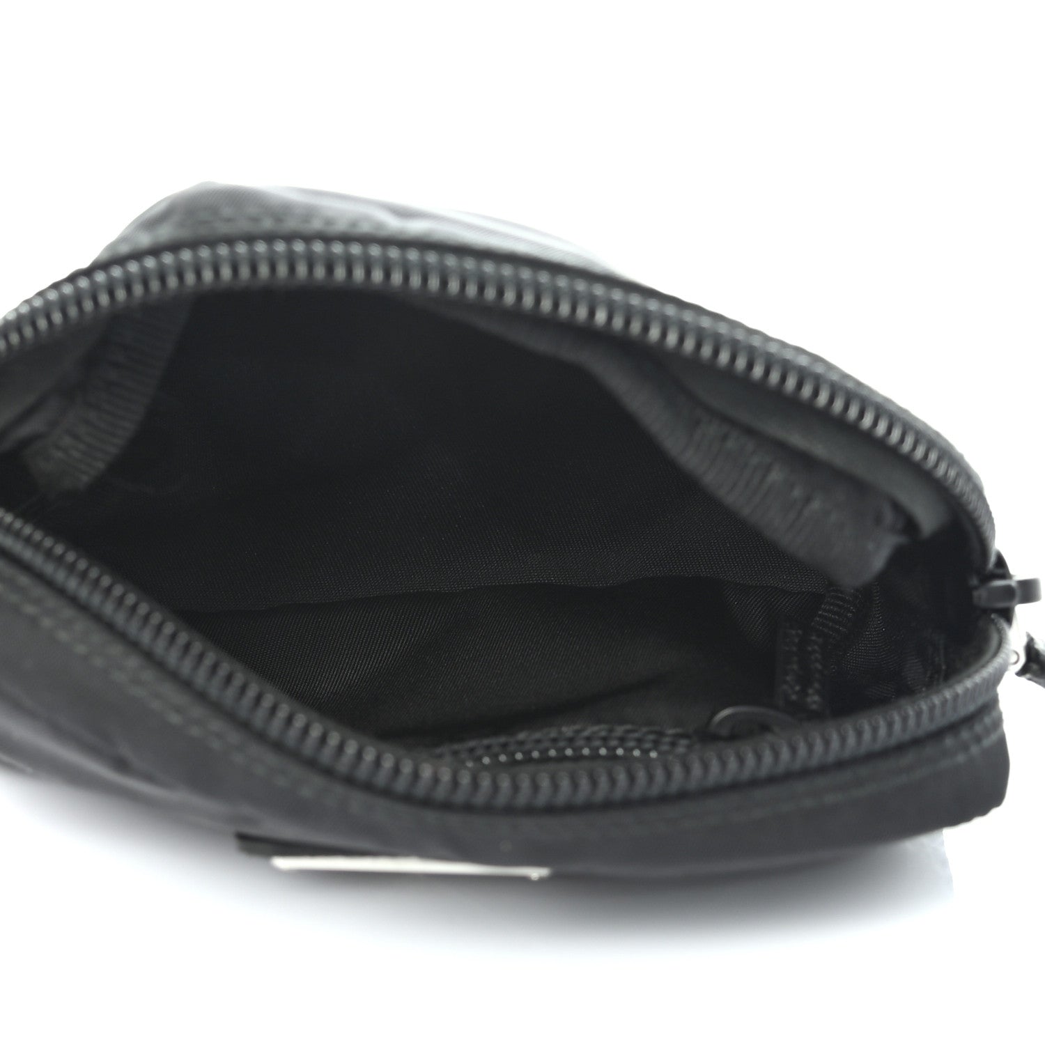 Prada Tessuto Nylon Saffiano Pouch Black 5 of 8