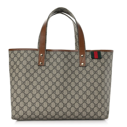 Gucci GG Plus Monogram Medium Signature Web Loop Tote Light Brown 1 of 10
