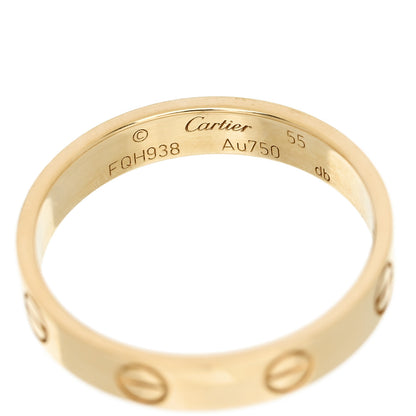 Cartier 18K Yellow Gold 3.5mm LOVE Wedding Band Ring 55 7.25 4 of 5
