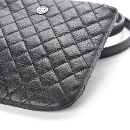 Chanel Aged Calfskin Quilted Crossbody Bag Black 9 of 9