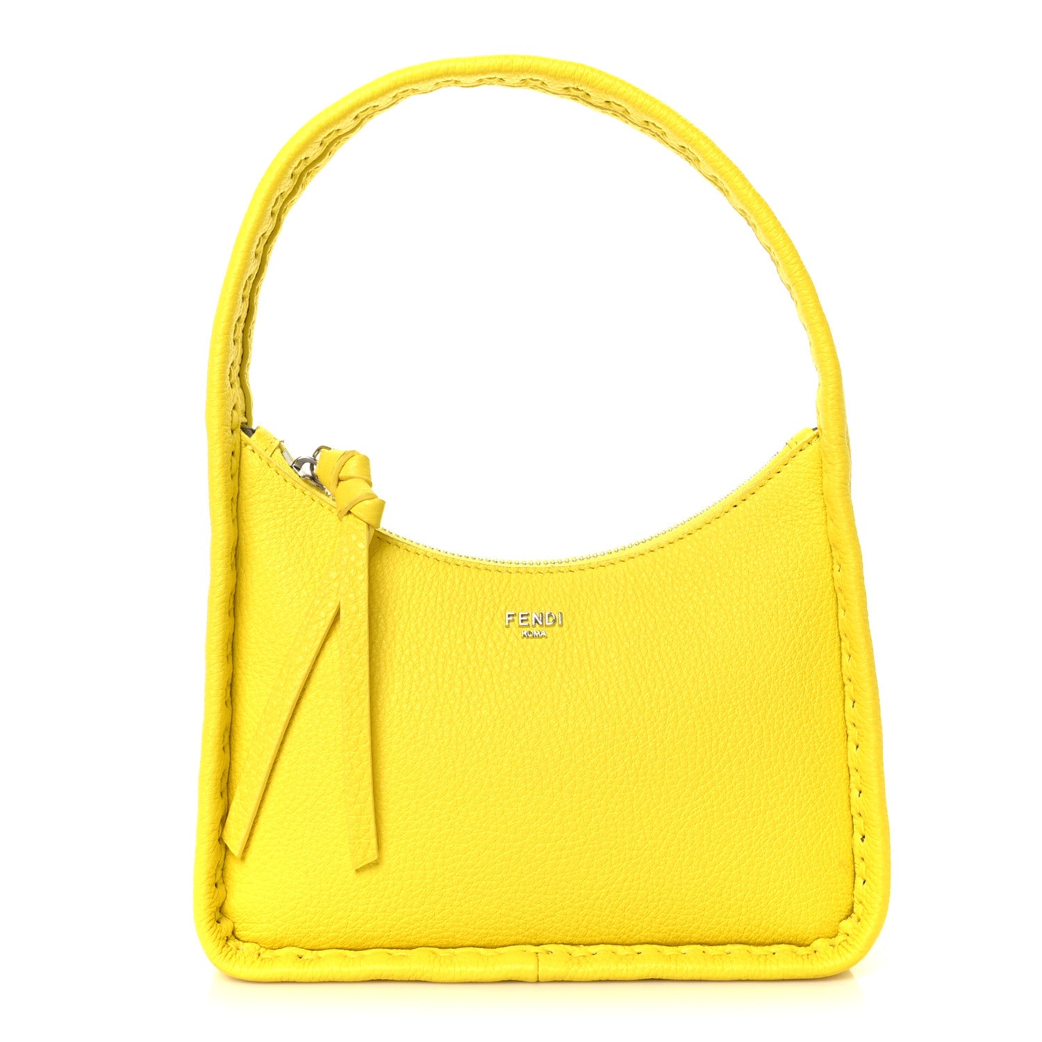 Fendi Cuoio Roma Sellerissima Nappa Sintetica Tape Stitch Mini Fendessence Shoulder Bag Pomelo 1 of 11